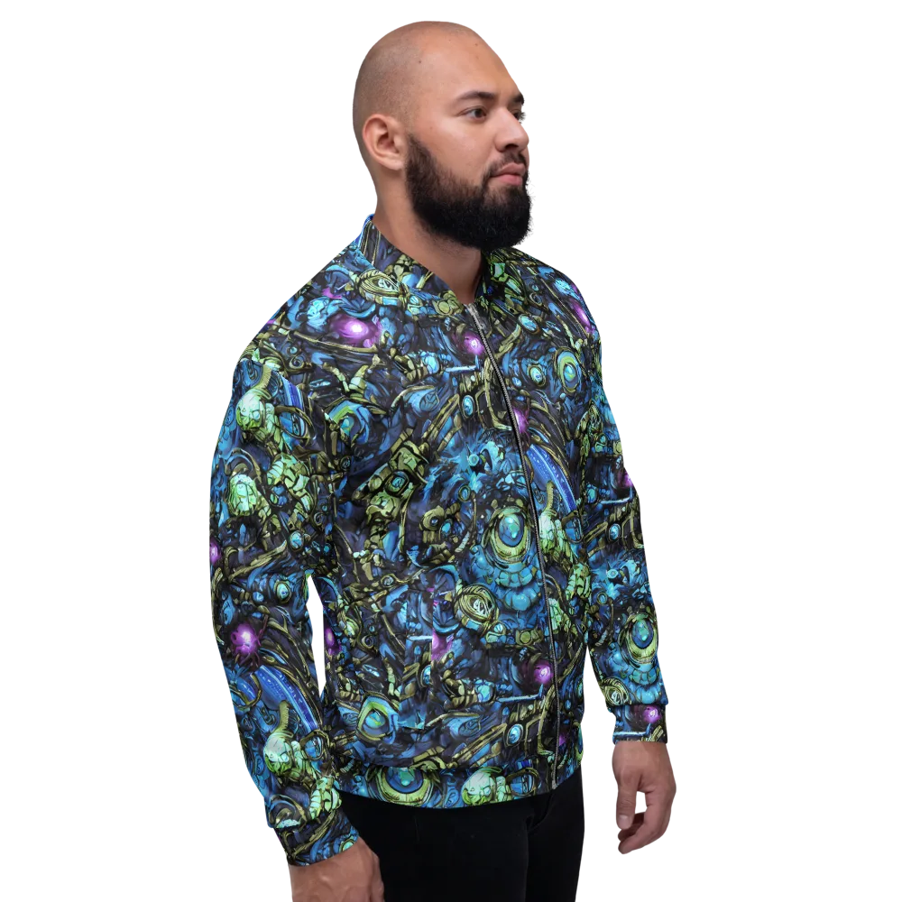 Bioluminescent Circuit on Bomber Jacket — Right