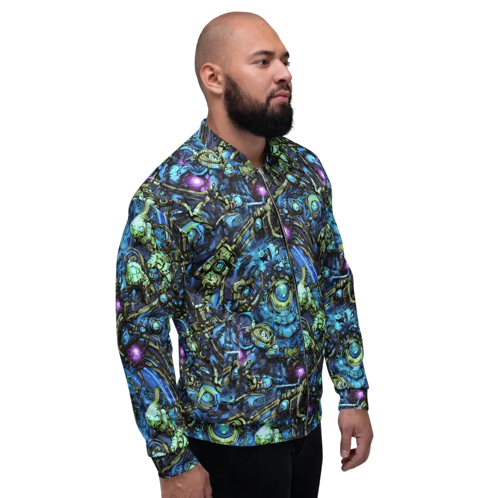 Bioluminescent Circuit on Bomber Jacket — Right