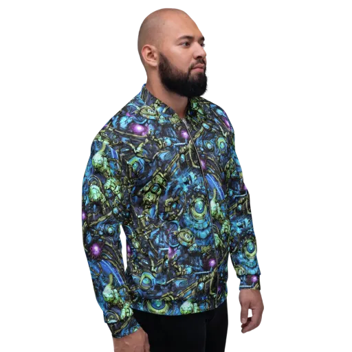 Bioluminescent Circuit on a Bomber Jacket