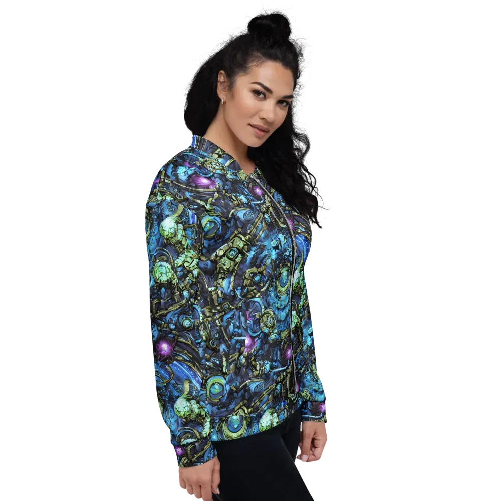 Bioluminescent Circuit on Bomber Jacket — Right