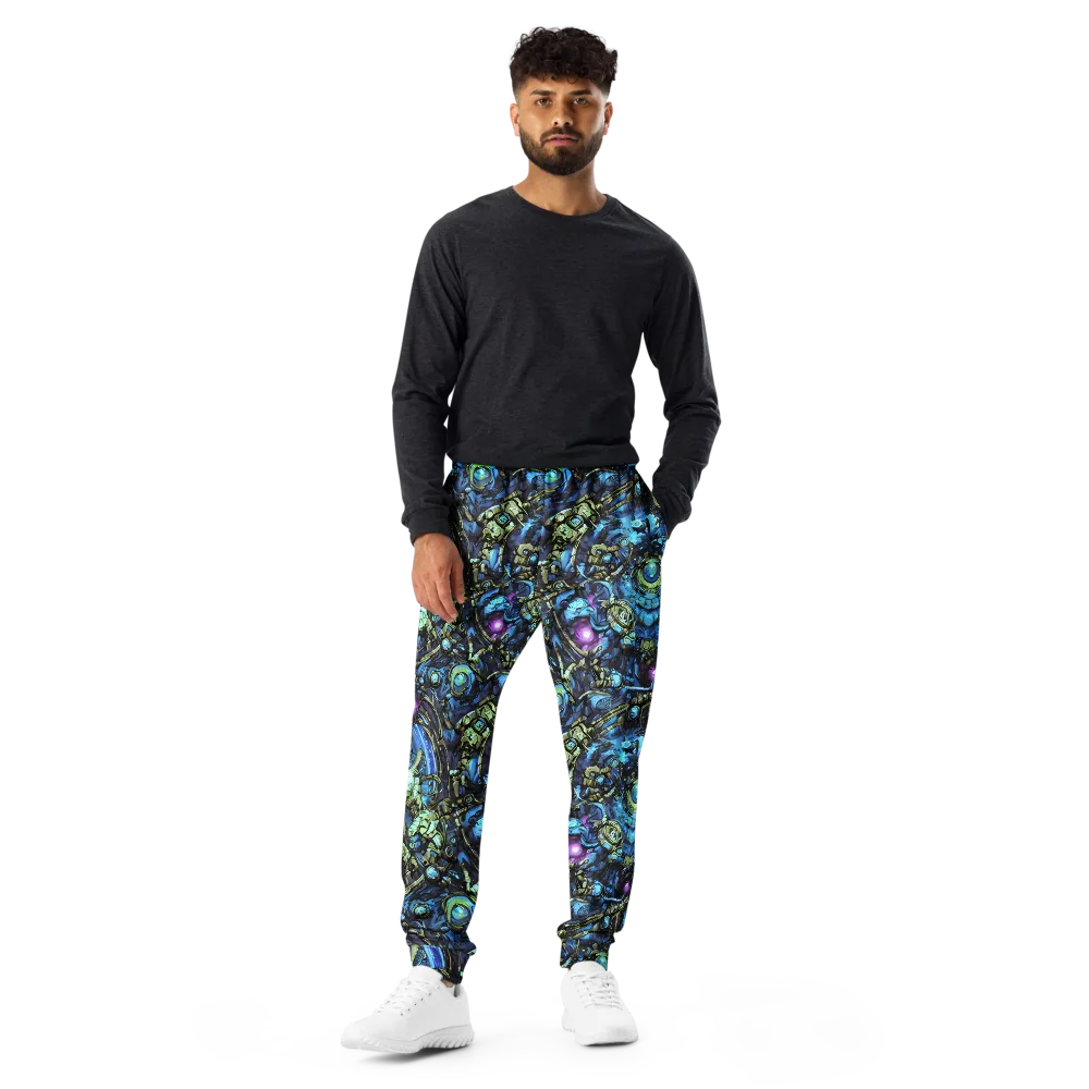 Bioluminescent Circuit on Men's Joggers — Front
