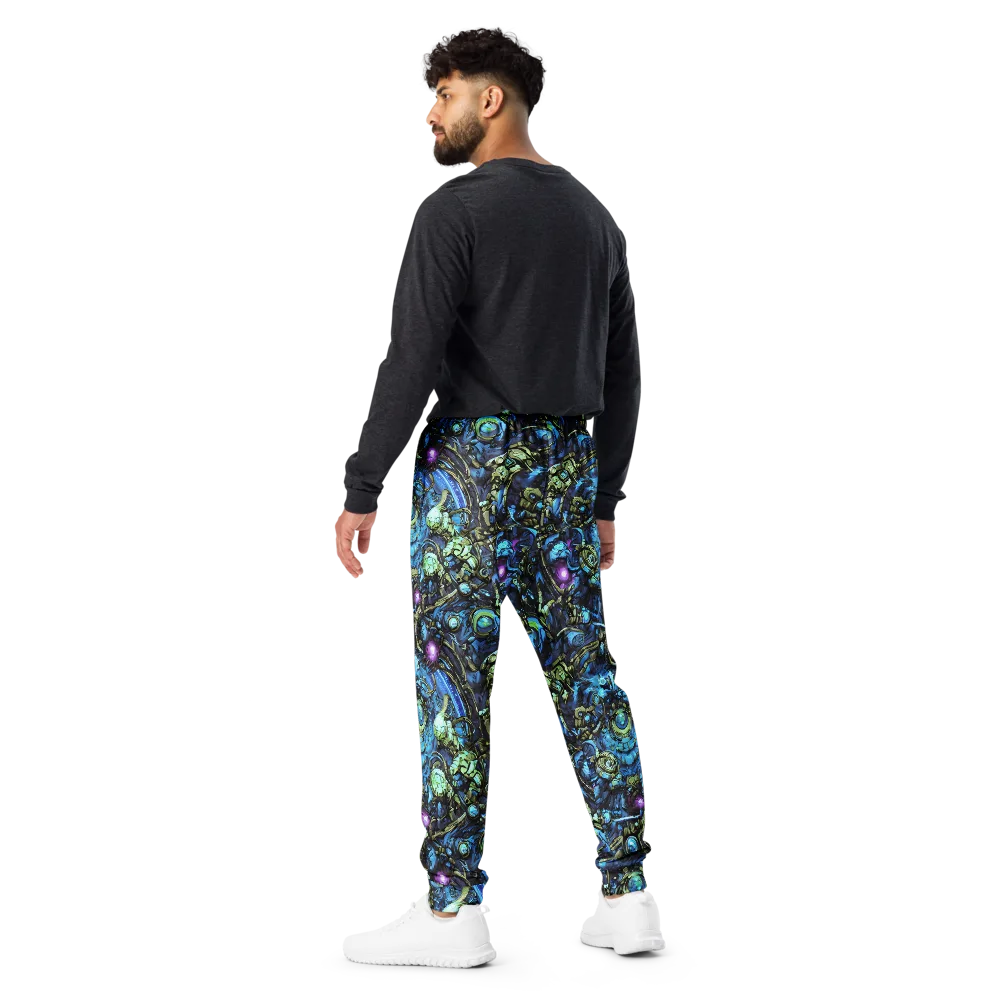 Bioluminescent Circuit on Men's Joggers — Back