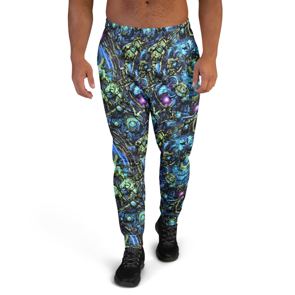 Bioluminescent Circuit on Men's Joggers — Front
