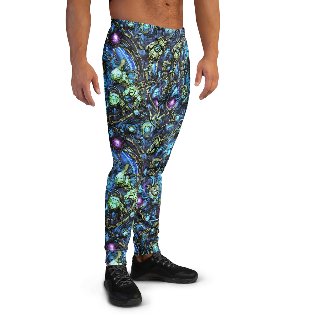Bioluminescent Circuit on Men's Joggers — Right