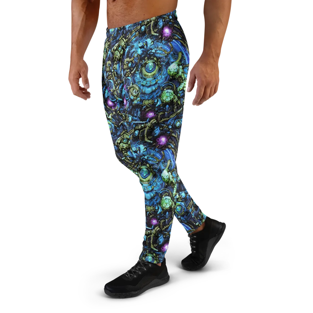 Bioluminescent Circuit on Men's Joggers — Left