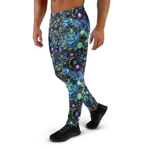 Bioluminescent Circuit on a Men's Joggers