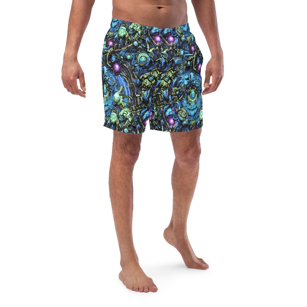 Bioluminescent Circuit on Swim Trunks — Front