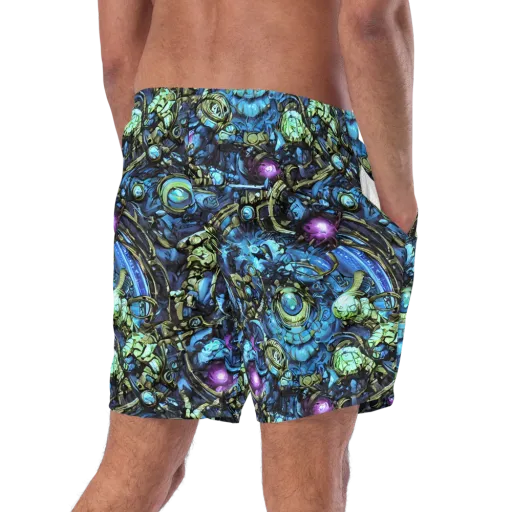 Bioluminescent Circuit on a Swim Trunks
