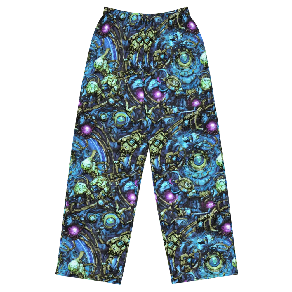 Bioluminescent Circuit on Wide-Leg Pants — Front