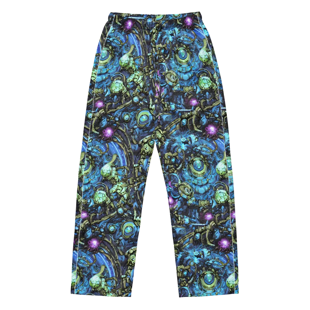Bioluminescent Circuit on Women's Pajama Pants — Front