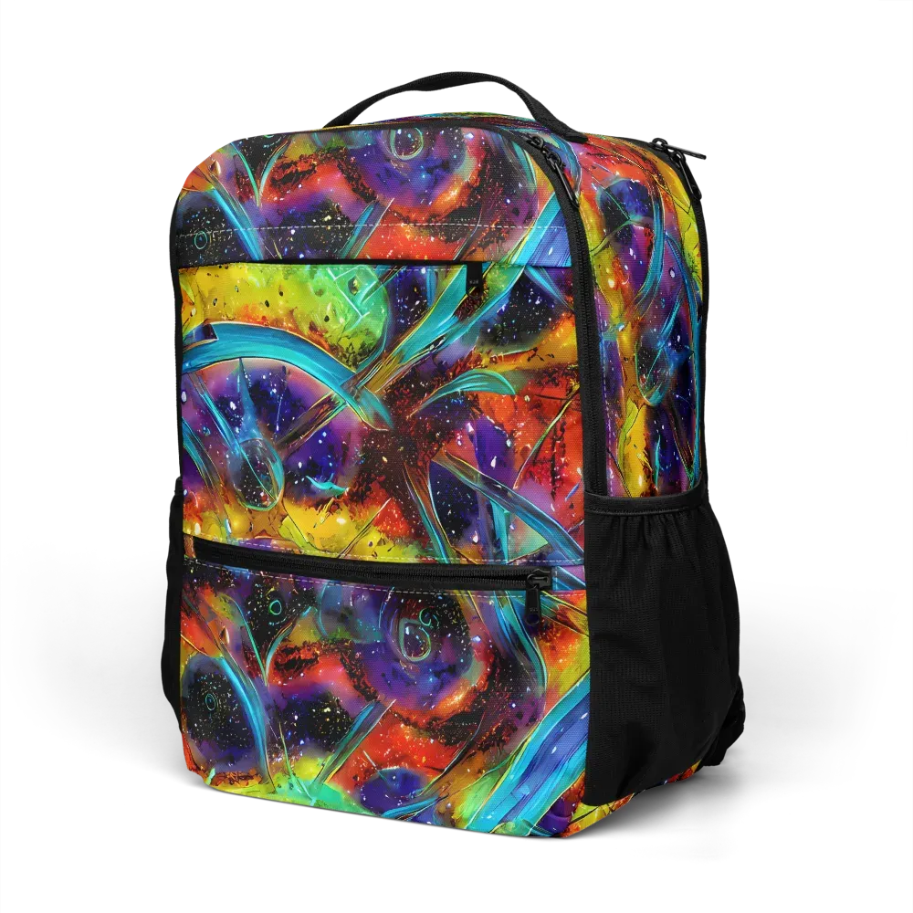 Electric Chromatica on Utility Backpack — Left Front