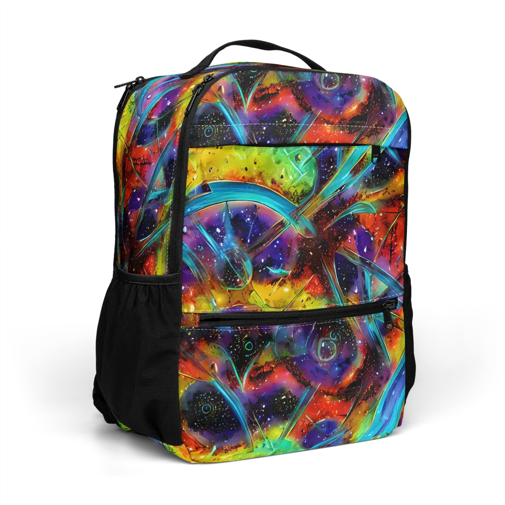 Electric Chromatica on Utility Backpack — Right Front