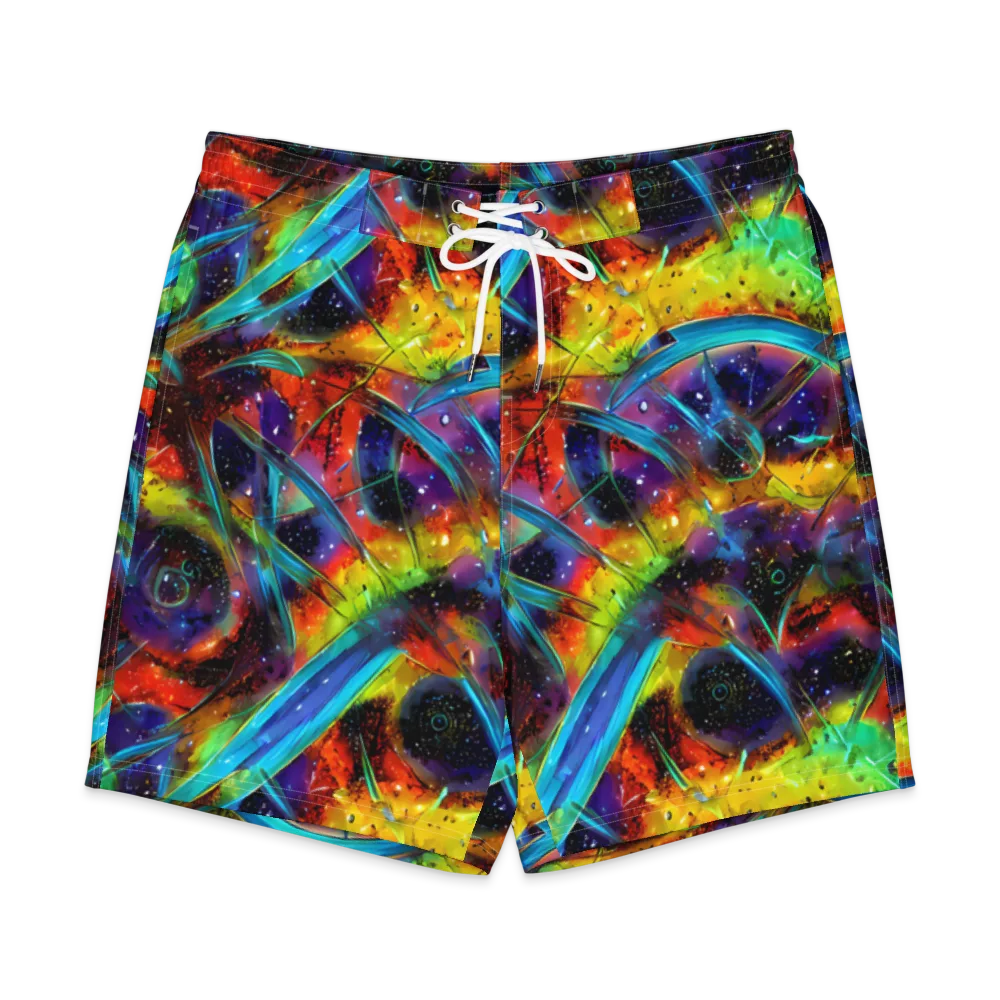Electric Chromatica on Men's Board Shorts — Front