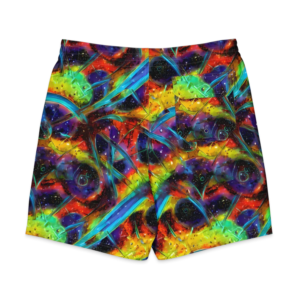 Electric Chromatica on Men's Board Shorts — Back