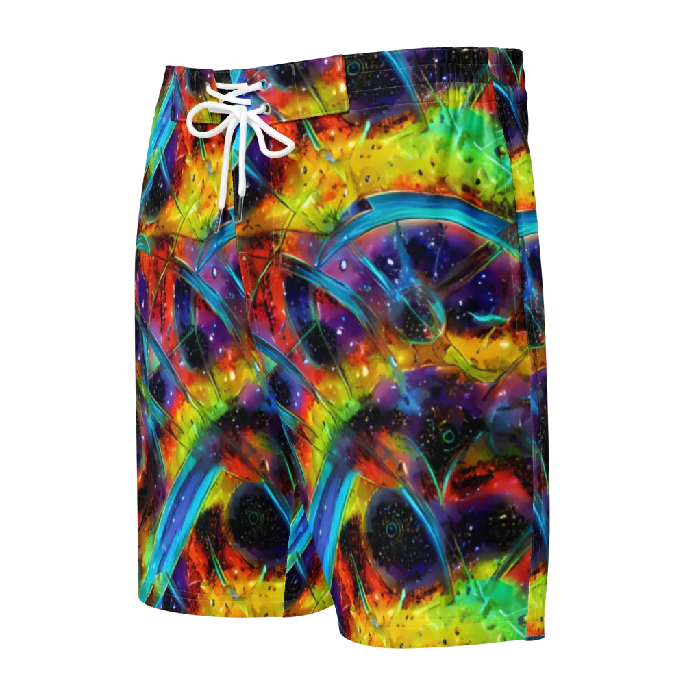 Electric Chromatica on Men's Board Shorts — Front