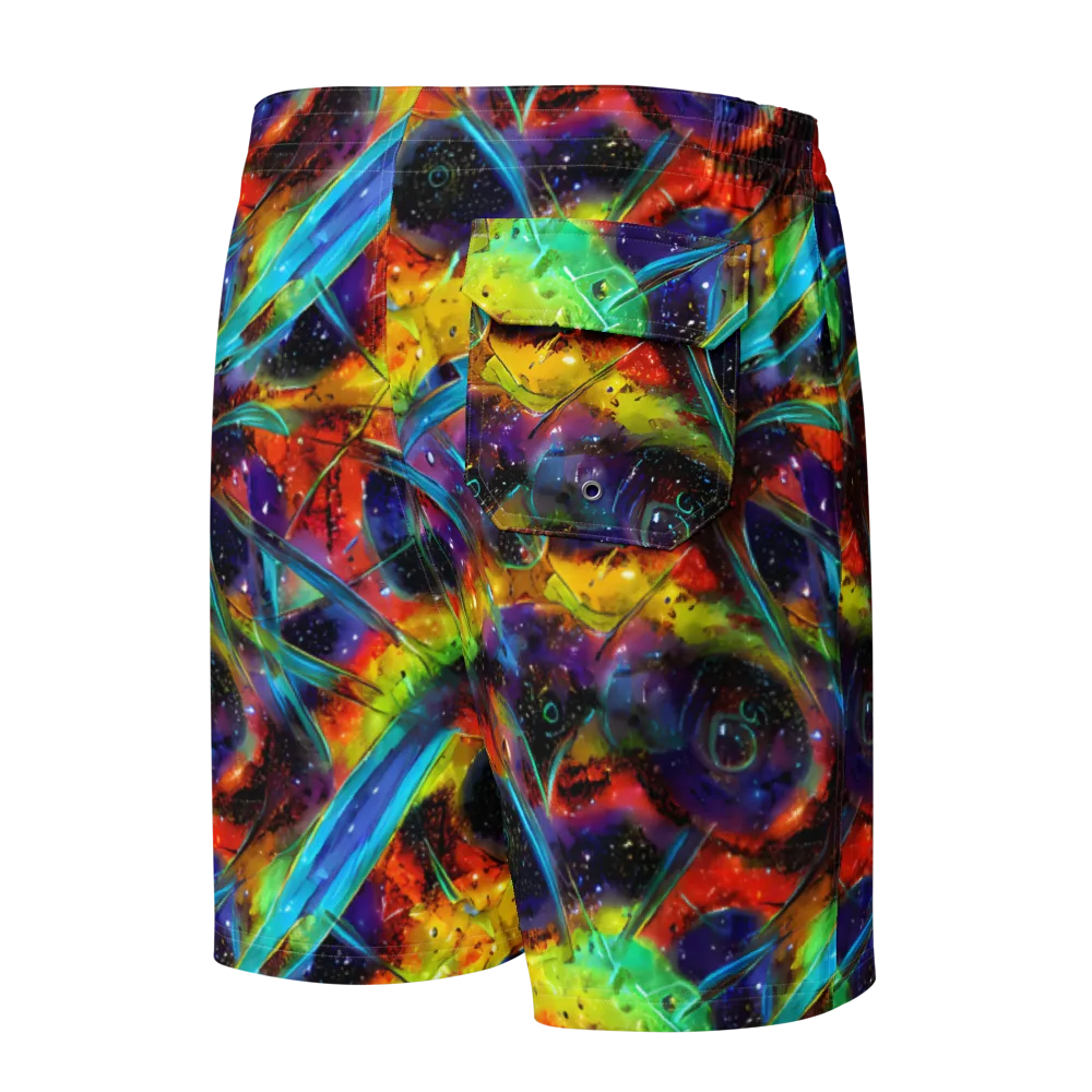 Electric Chromatica on Men's Board Shorts — Back