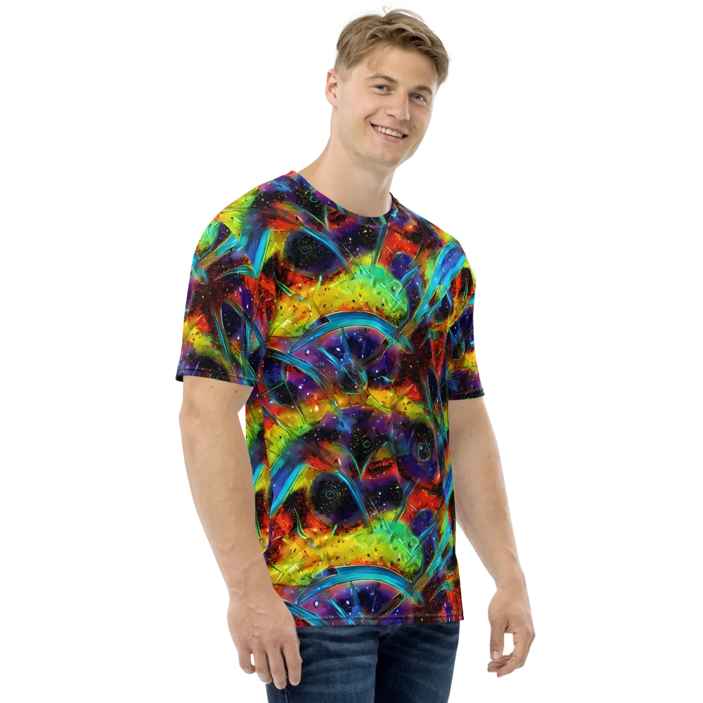 Electric Chromatica on Men's Crew Neck T-Shirt — Right