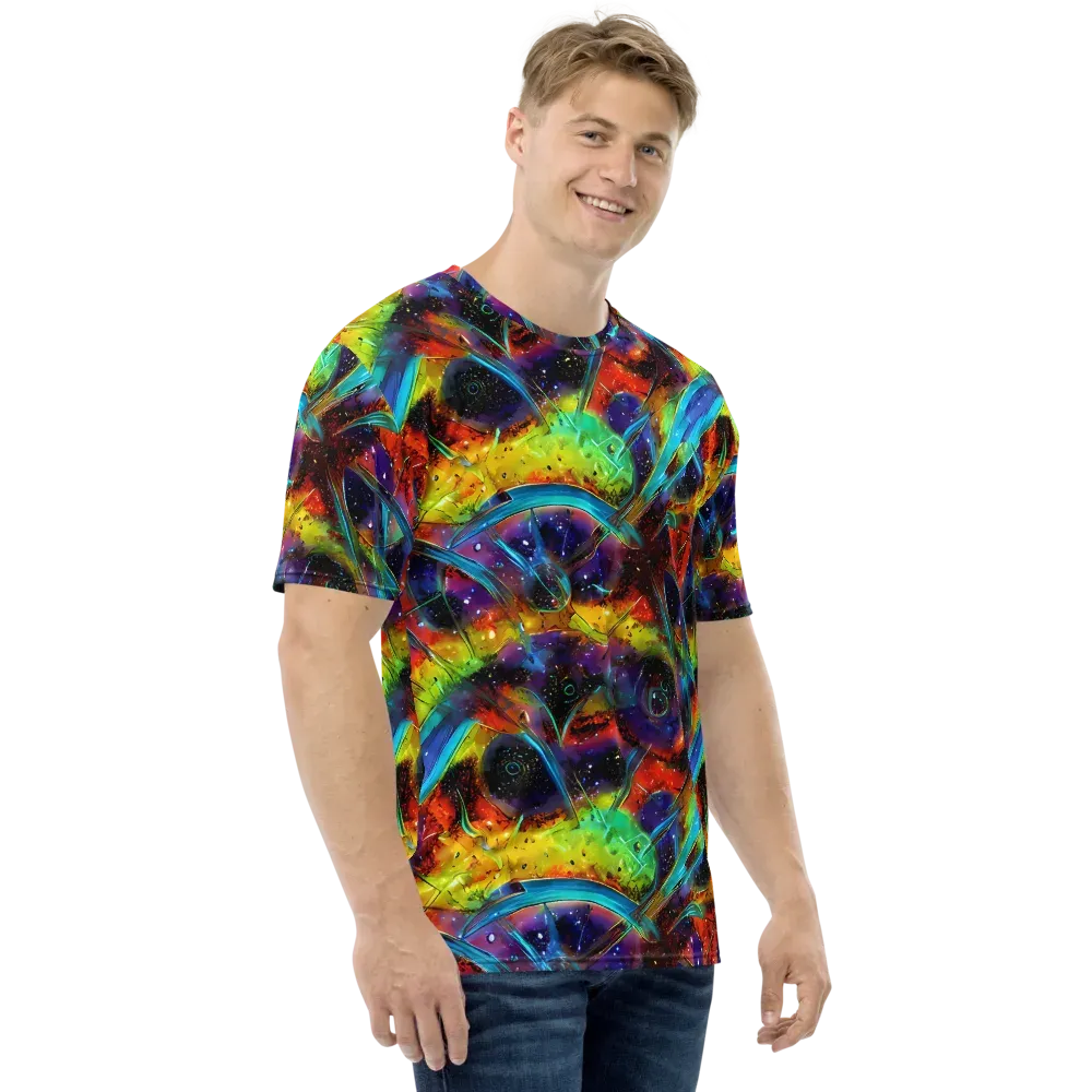 Electric Chromatica on Men's Crew Neck T-Shirt — Right