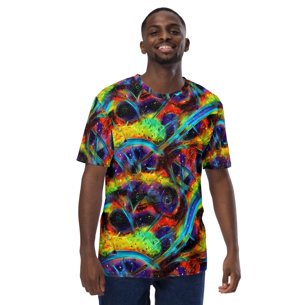 Electric Chromatica on Men's Crew Neck T-Shirt — Front