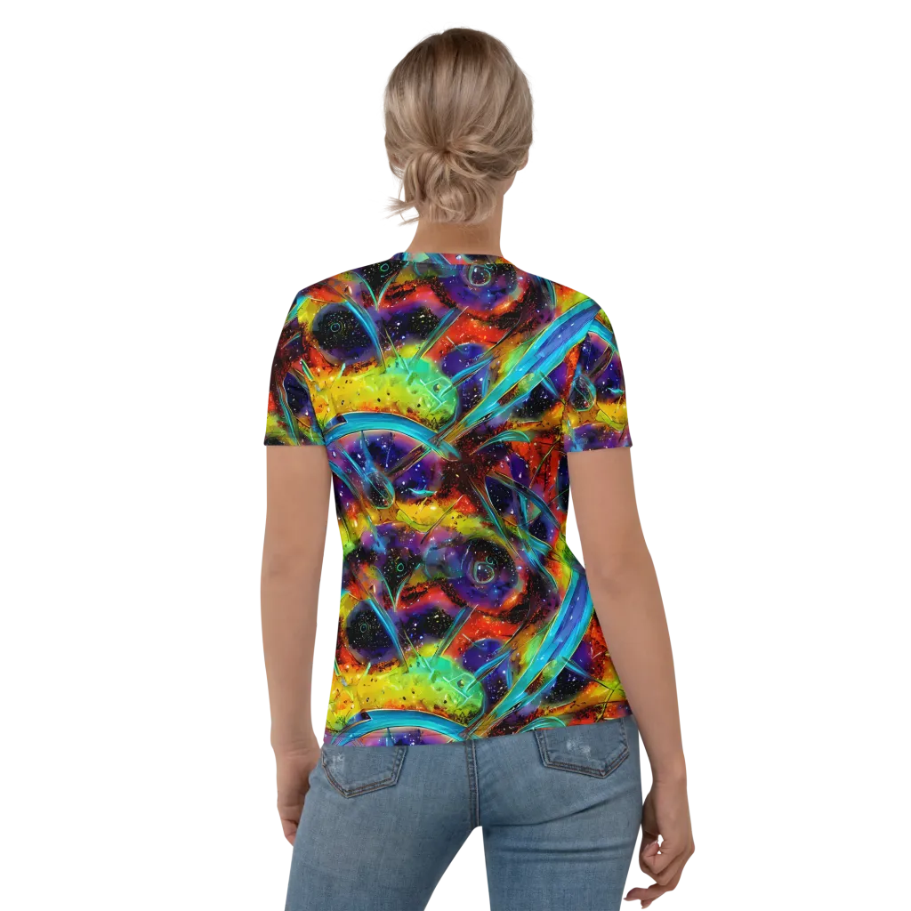 Electric Chromatica on Women's Crew Neck T-Shirt — Back