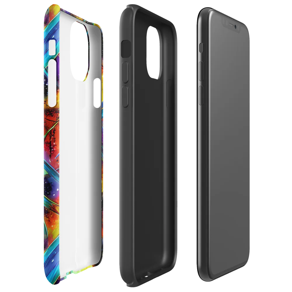 Electric Chromatica on Tough Case for iPhone® — Right
