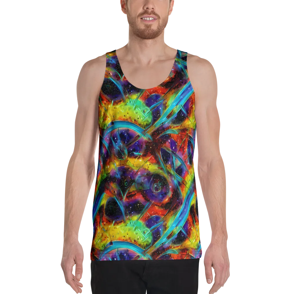 Electric Chromatica on Men's Tank Top — Front