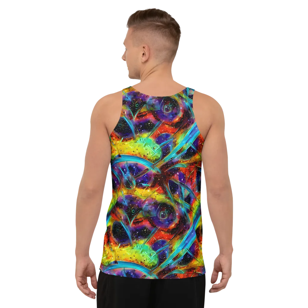 Electric Chromatica on Men's Tank Top — Back