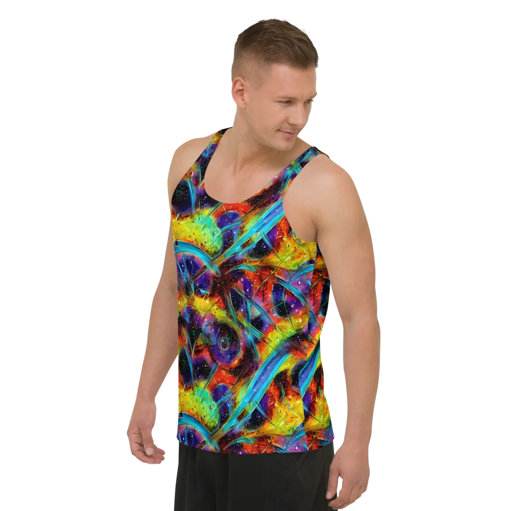 Electric Chromatica on Men's Tank Top — Left Front
