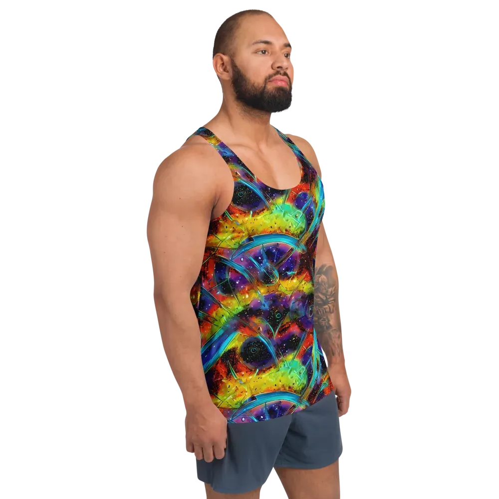 Electric Chromatica on Men's Tank Top — Right Front