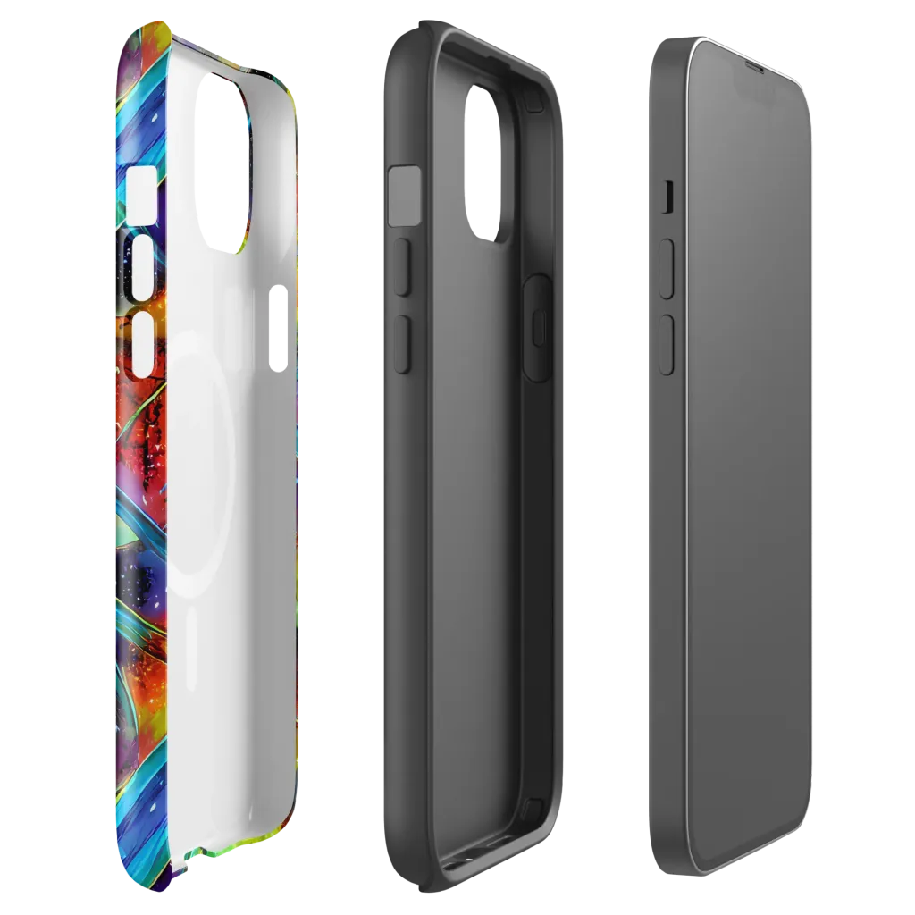 Electric Chromatica on MagSafe Tough Case for iPhone® — Front
