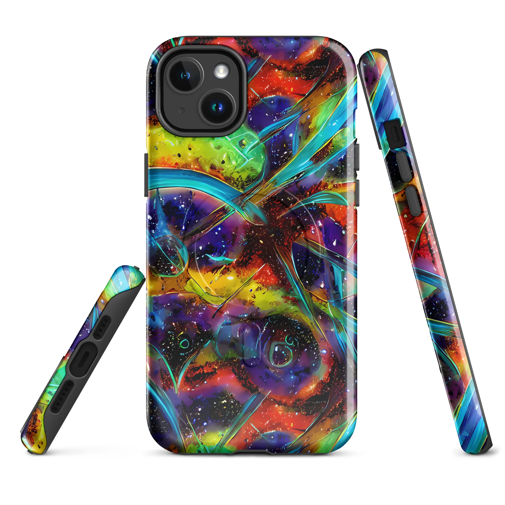 Electric Chromatica on MagSafe Tough Case for iPhone® — Front