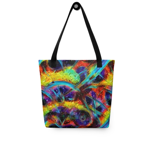 Electric Chromatica on a Tote Bag