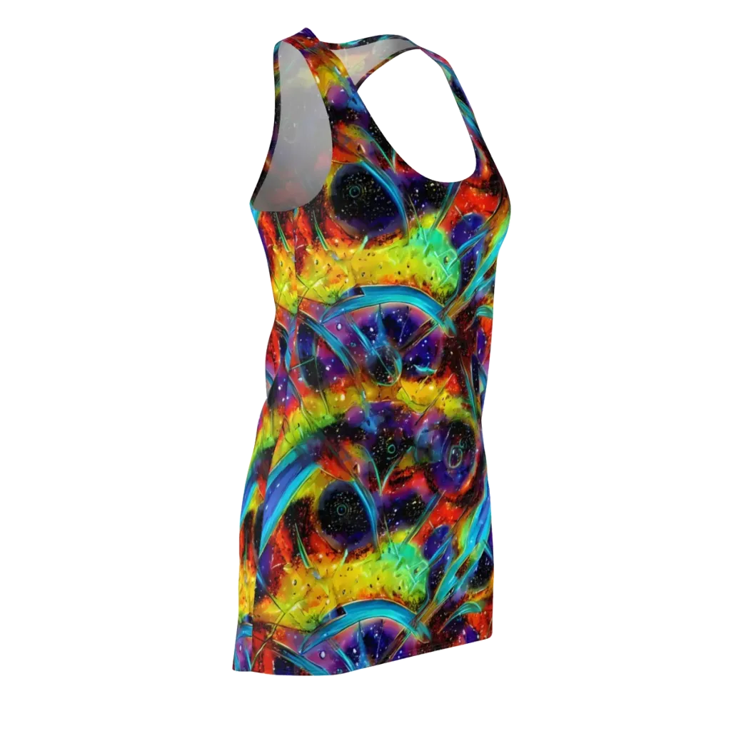 Electric Chromatica on Racerback Dress — Front Side