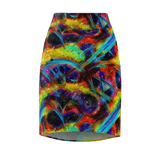 Electric Chromatica on a Pencil Skirt