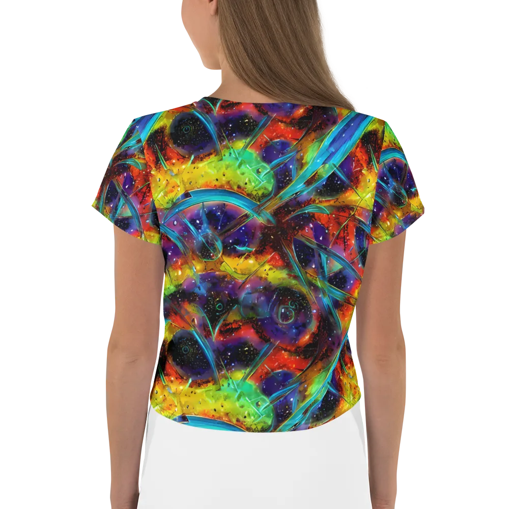 Electric Chromatica on Crop Tee — Back