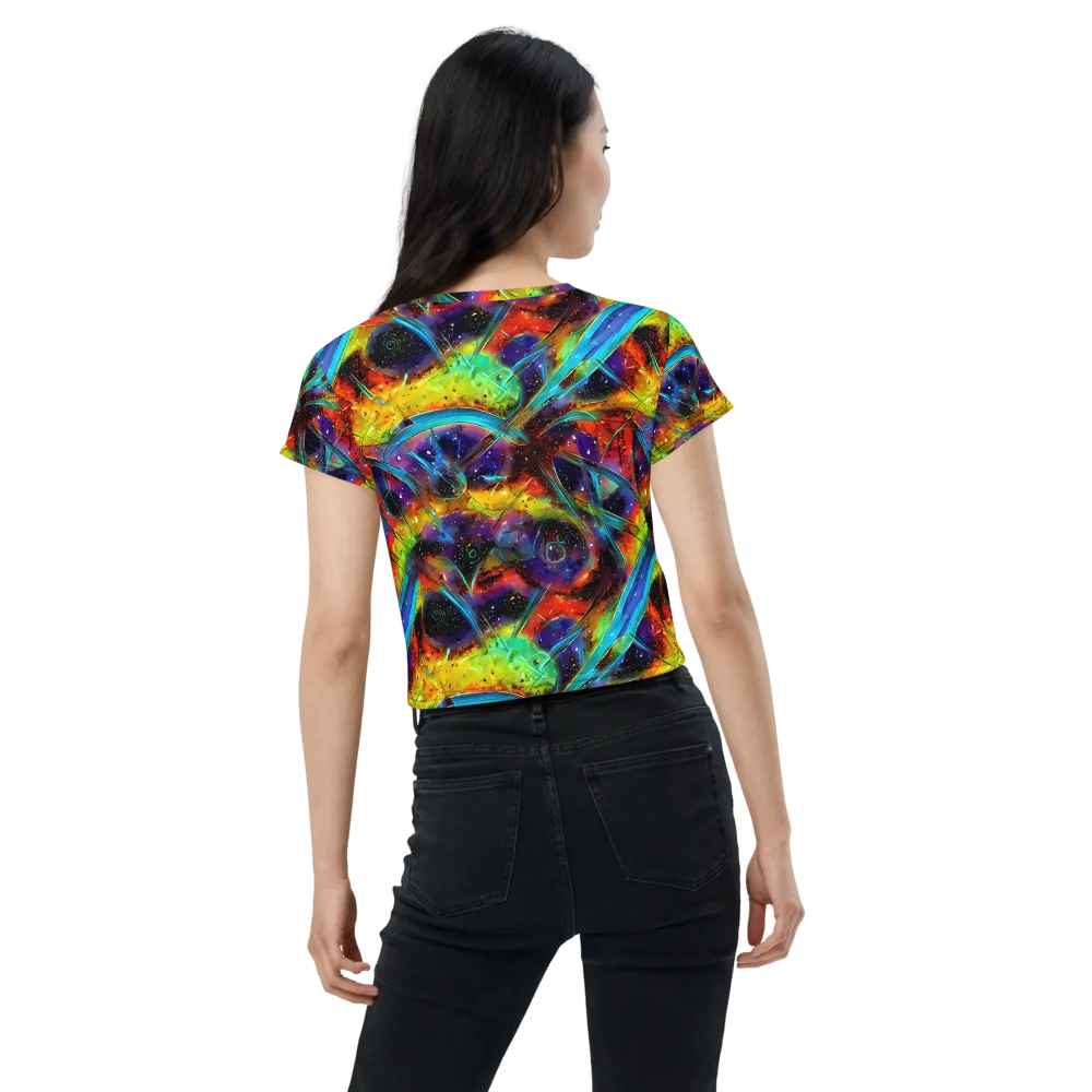 Electric Chromatica on Crop Tee — Back