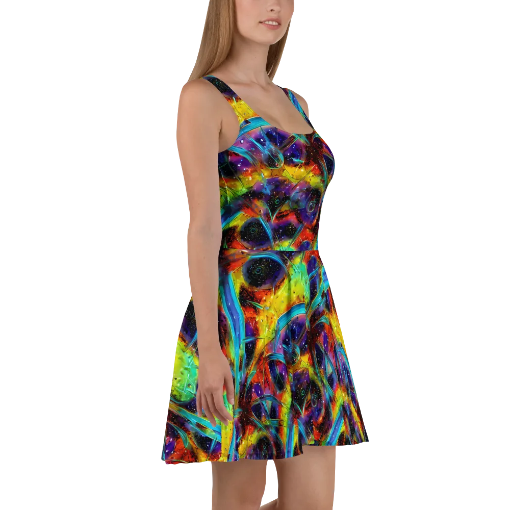 Electric Chromatica on Skater Dress — Right