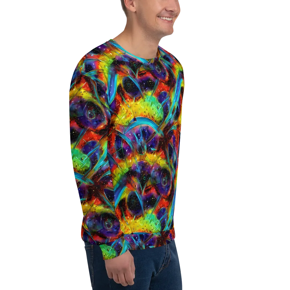 Electric Chromatica on Sweatshirt — Right Front