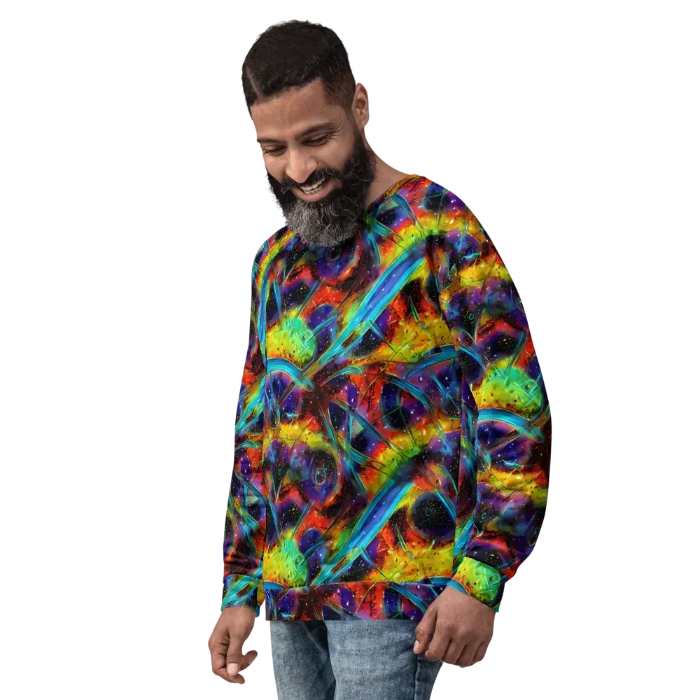 Electric Chromatica on Sweatshirt — Left Front