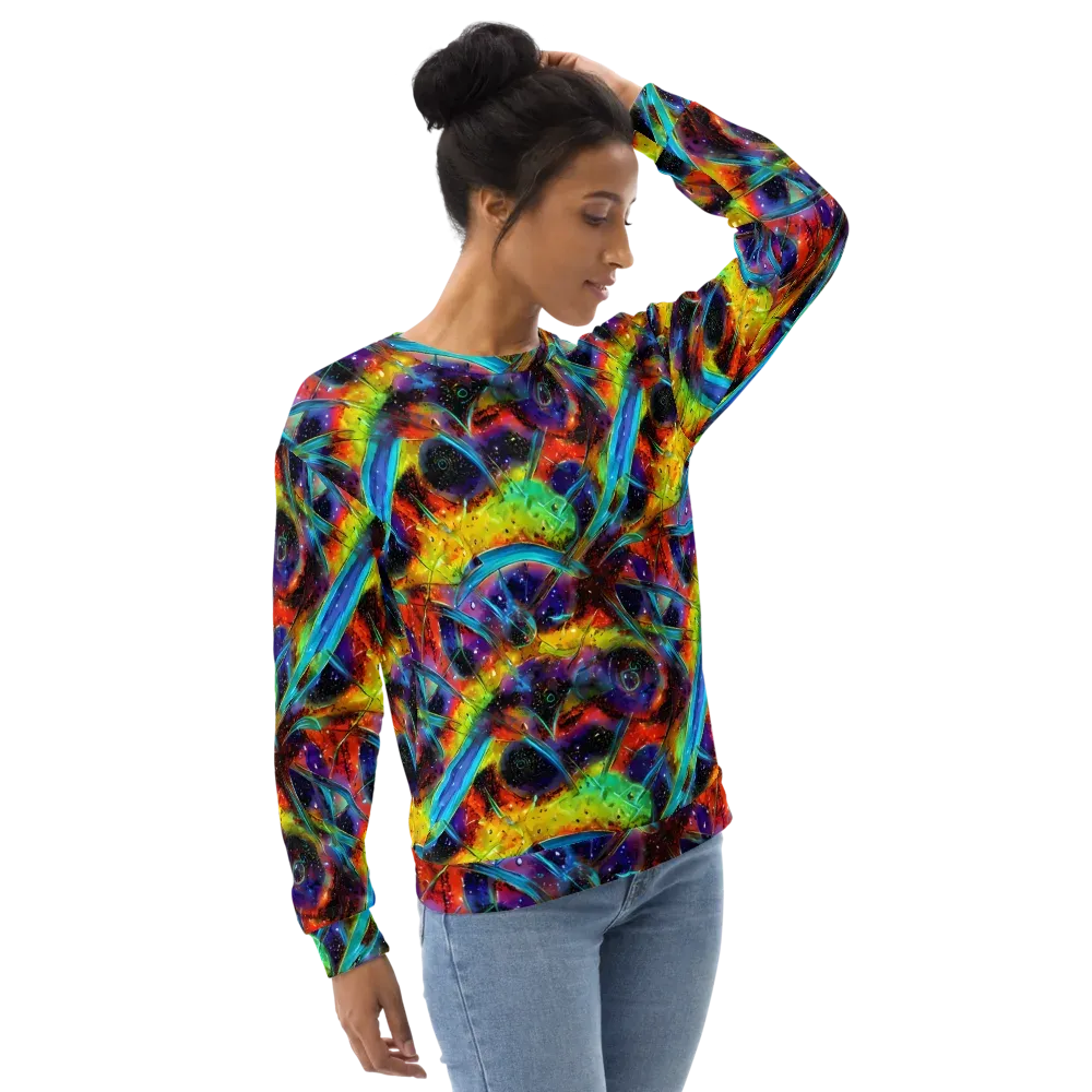 Electric Chromatica on Sweatshirt — Right Front