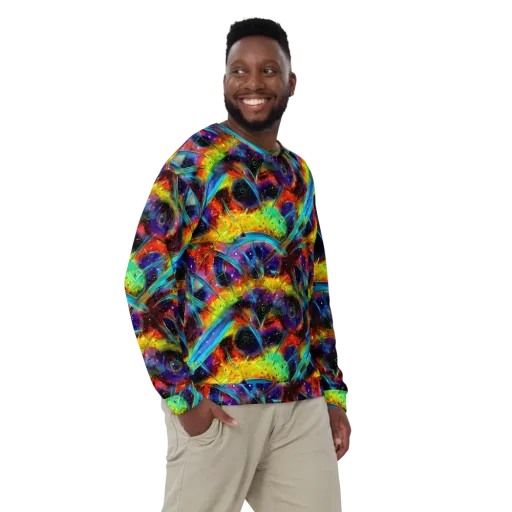 Electric Chromatica on a Sweatshirt
