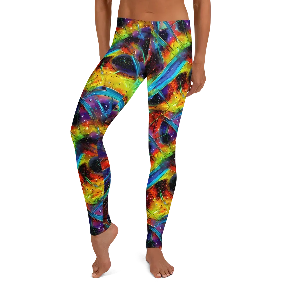 Electric Chromatica on Leggings — Front