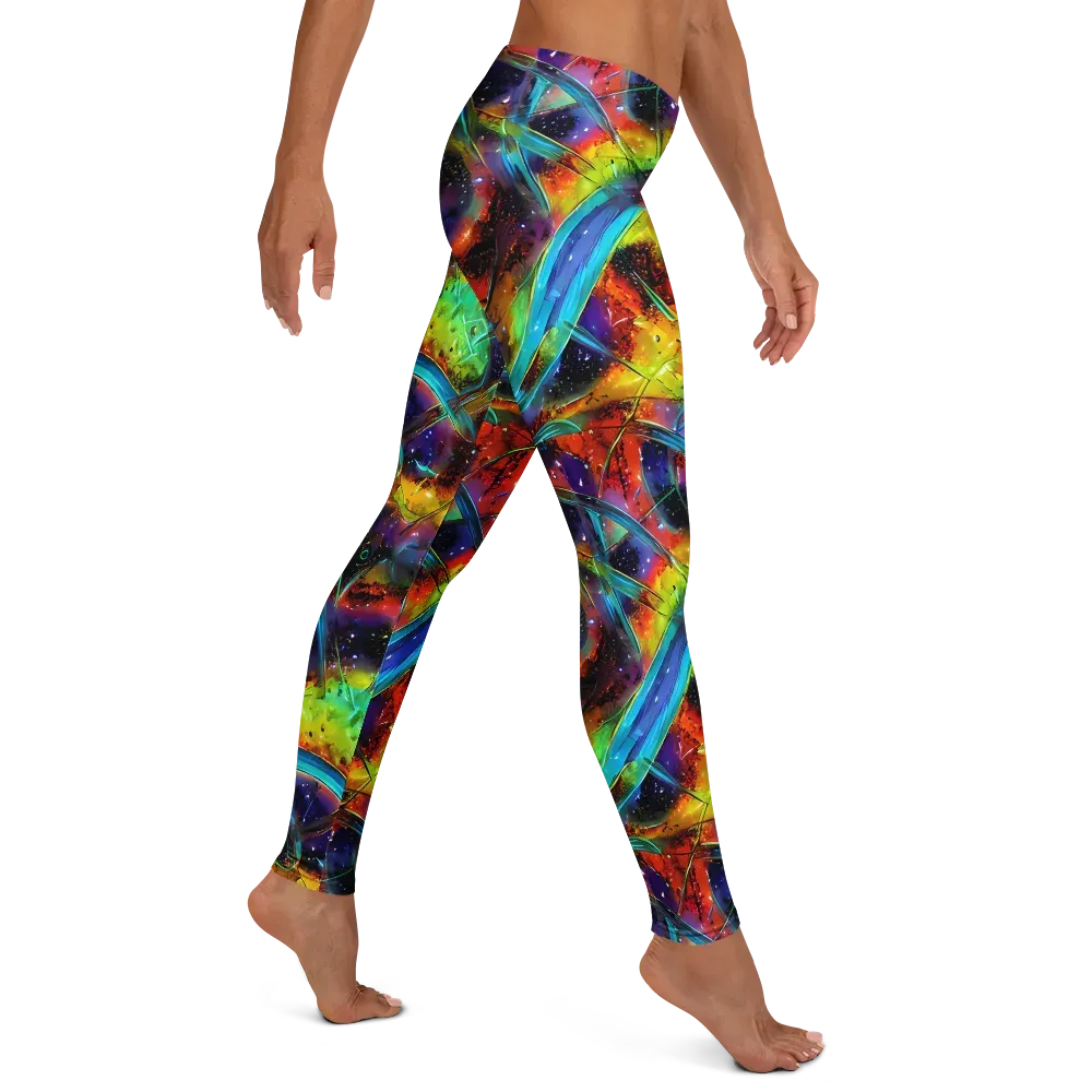 Electric Chromatica on Leggings — Right