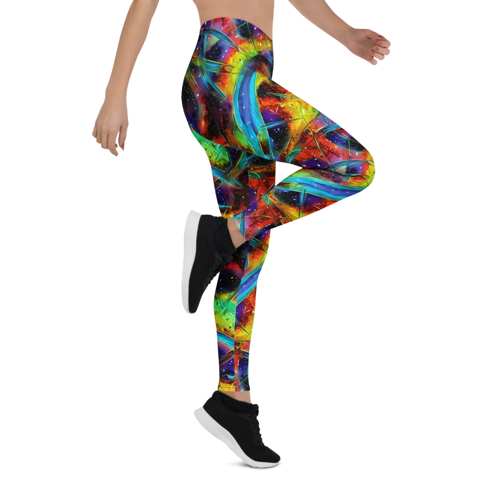 Electric Chromatica on Leggings — Right