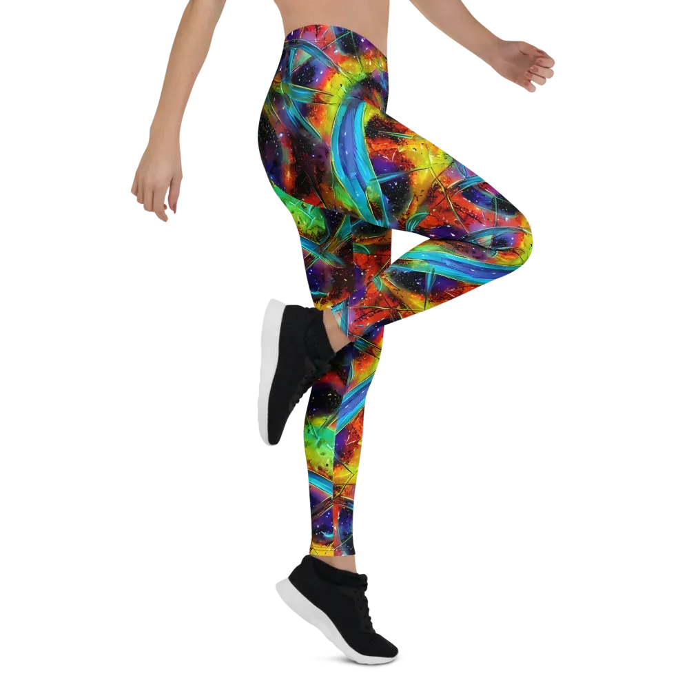 Electric Chromatica on Leggings — Right