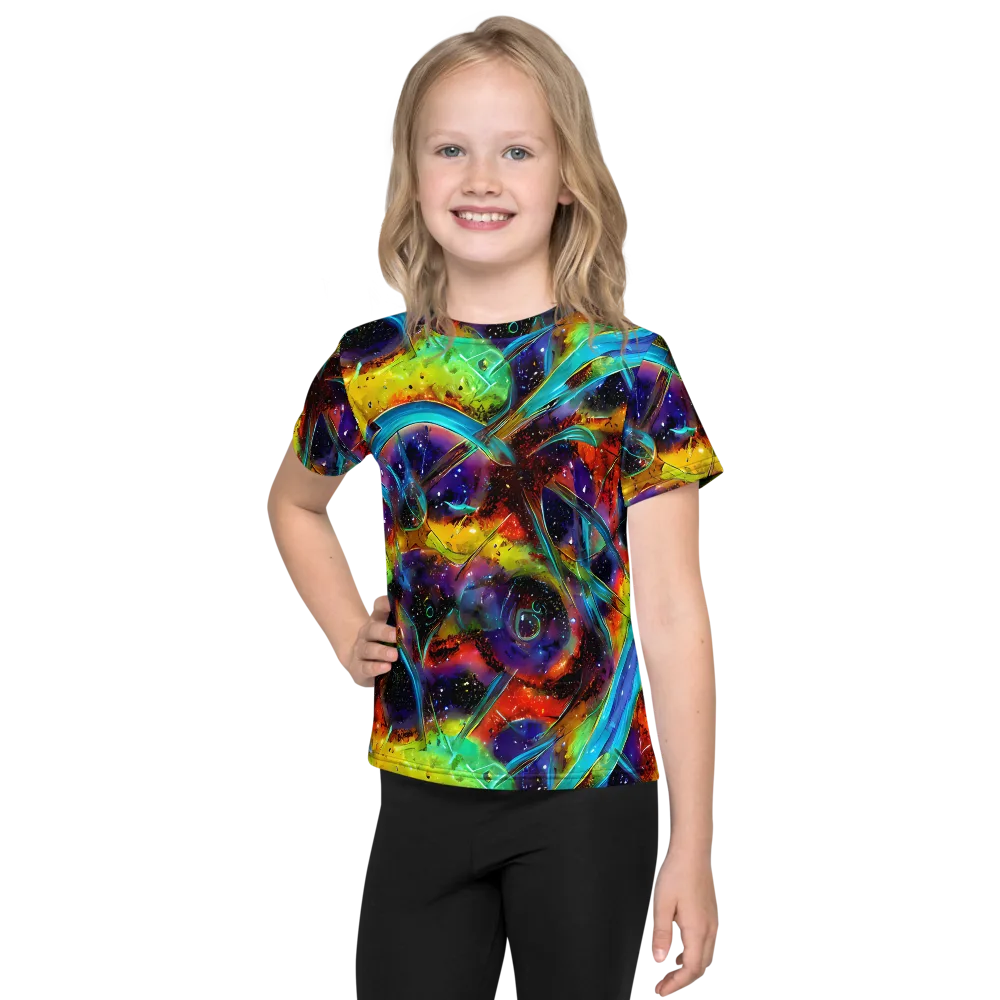 Electric Chromatica on Kids Crew Neck T-Shirt — Front