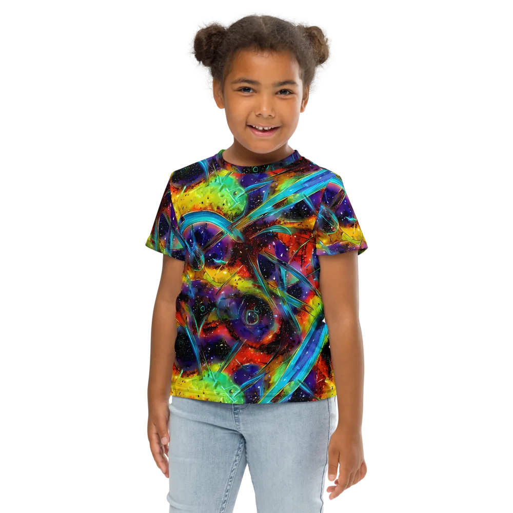 Electric Chromatica on Kids Crew Neck T-Shirt — Front
