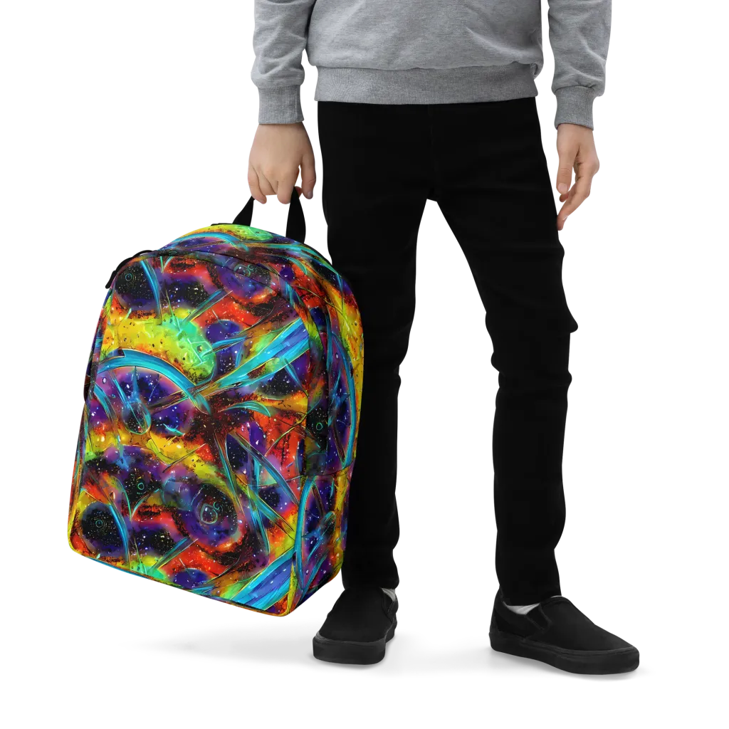 Electric Chromatica on Minimalist Backpack — Zoomed-in