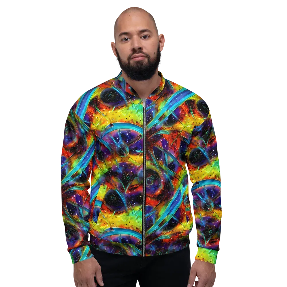 Electric Chromatica on Bomber Jacket — Front