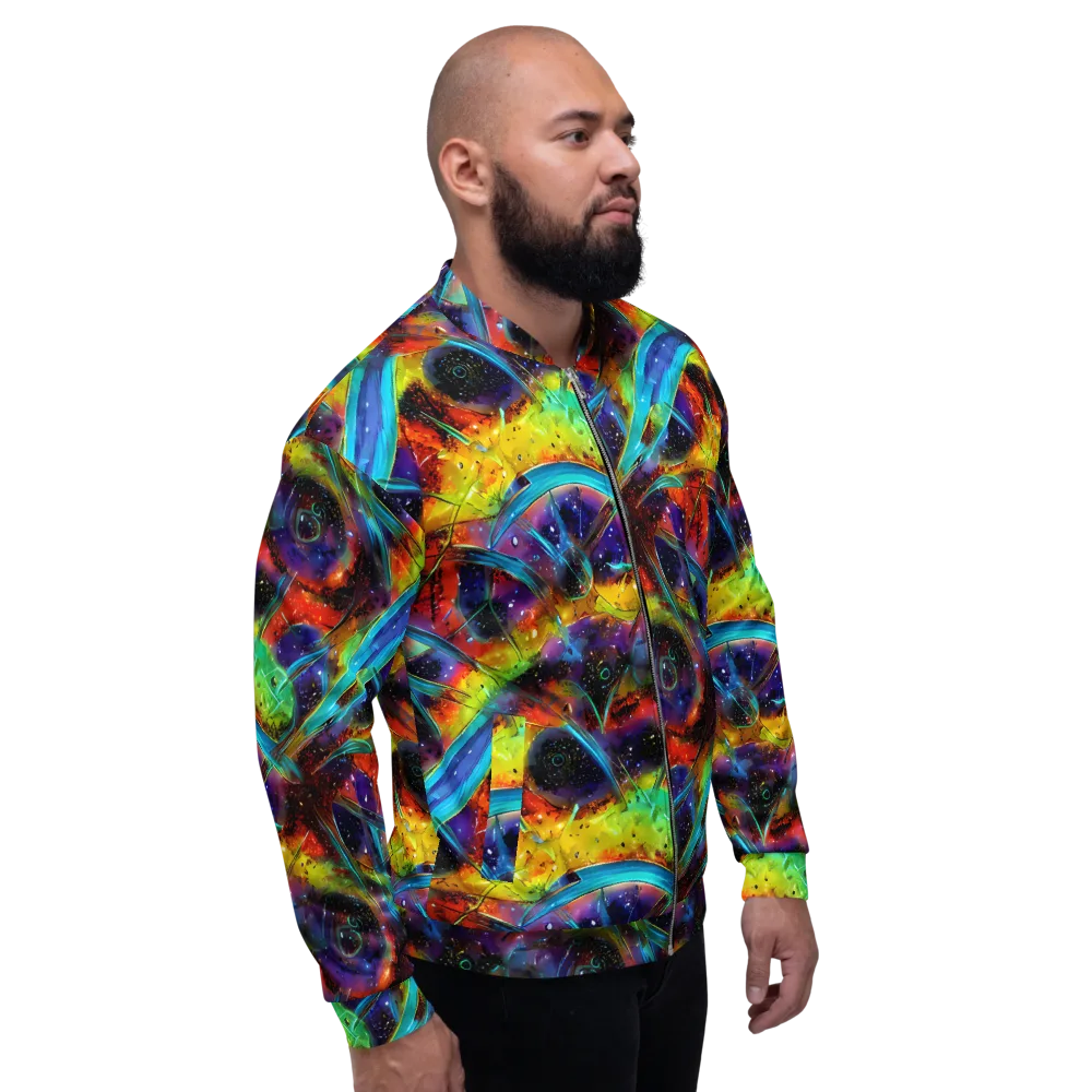 Electric Chromatica on Bomber Jacket — Right